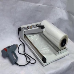 seal cut shrhink machine with hot air gun